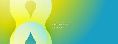 Soyut arkaplan özellikleri bulanık şekiller, değişken renkler. Sarı geçişler yeşile, sonra da maviye. Minimalist tasarım, yumuşak dokular.