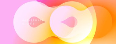 Soyut renkli şekiller çakışıyor. Yumuşak gradyanlar canlı bir görsel etki yaratır. Arkaplan ve sunumlar için uygun modern tasarım.