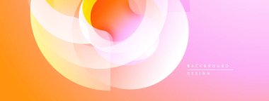 Soyut eğimler akışkan şekiller yaratır. Yumuşak turuncu, sarı, pembe renkler kusursuz bir şekilde harmanlanır. Minimalist tasarım modern estetiği çağrıştırıyor.