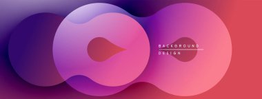 Soyut sıvı şekilleri, canlı gradyanlar. Mor, pembe, kırmızı renkler kusursuz bir şekilde harmanlanır. Arka planlar için modern tasarım ögesi.