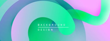 Soyut sıvı şekiller, canlı renklerin karışımı. Gradyan tasarım pürüzsüz geçişler yaratıyor, modern estetik. Dijital projeler için arka plan mükemmel.