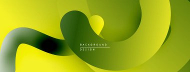 Soyut sıvı şekilleri, canlı yeşil renkler, pürüzsüz gradyanlar. Arka planlar ve sunumlar için modern tasarım öğesi. Minimalist estetik.