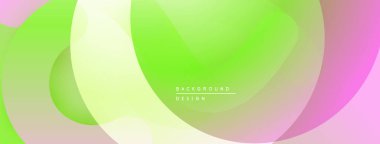 Soyut sıvı şekiller, canlı yeşil, pembe renkler. Modern tasarım, pürüzsüz gradyanlar dinamik görsel efekt yaratır.