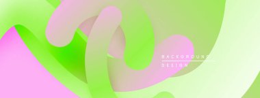 Soyut sıvı şekiller, pastel renklerin karışımı. Yumuşak gradyanlar dinamik görsel doku oluşturur. Arka planlar için modern tasarım ögesi.