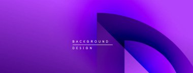 Mor gradyan arka plan soyut eğri şekiller içerir. Metin, kompozisyon içerisindeki arkaplan tasarımını okur. Minimalist estetik.