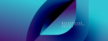 Soyut sıvı şekilleri, canlı mavi mor gradyan. Arka planlar ve sunumlar için modern tasarım öğesi. Minimalist estetik.