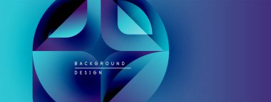 Soyut akışkan şekiller, canlı mavi renkler, değişken arkaplan. Modern tasarım elementleri dinamik görsel etki yaratır.