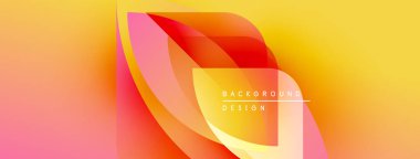 Soyut gradyan tasarımı. Pembe, turuncu, sarı renkler düzgün bir şekilde harmanlanır. Modern estetik, dinamik şekiller görsel ilgi yaratır. Metin arkaplan tasarımı okur.