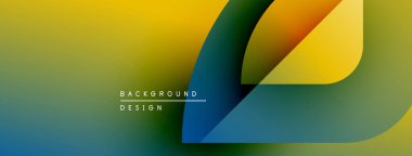 Soyut renkli arkaplan. Pürüzsüz gradyanlar sarı, yeşil, mavi renkleri harmanlarlar. Modern tasarım elementleri dinamik görsel etki yaratır.