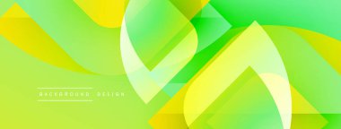 Soyut enerjik tasarım akış şekilleri, gradyanlar. Sarı, yeşil renkler dinamik görsel deneyimler yaratır. Modern arkaplan ögesi.