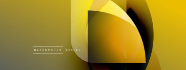 Soyut altın katmanlar dinamik görsel akış yaratır. Yumuşak eğimler, yuvarlak şekiller modern tasarım elementlerini akla getiriyor. Mevcut en küçük metin.