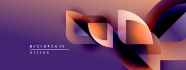 Soyut mor tasarım akıcı kurdeleler, gradyanlar içerir. Sunumlar ve web siteleri için modern arkaplan uygun. Minimalist stil.