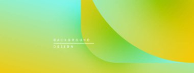 Soyut eğim arkaplanı. Sarı, yeşil renkler düzgün bir şekilde harmanlanır. Minimalist tasarım metin arkaplan tasarımı içerir. Modern estetik.