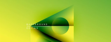 Soyut gradyan tasarımı. Sarı, yeşil renkler düzgün bir şekilde harmanlanır. Geometrik şekiller, dinamik görsel efekt oluşturur. Modern arkaplan dokusu.