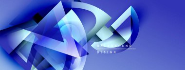 Soyut mavi tasarım dinamik şekiller, akış çizgileri, gradyanlar içerir. Dijital projeler ve sunumlar için modern arkaplan uygun.