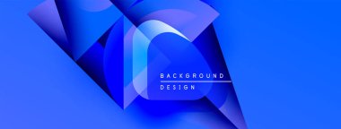 Soyut mavi tasarım dinamik şekiller, gradyanlar içerir. Sunumlar ve dijital sanat projeleri için modern arkaplan ideali.
