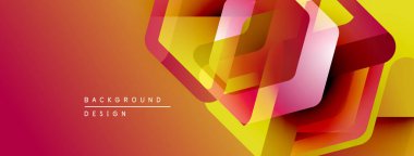 Soyut geometrik şekiller örtüşür, canlı bir değişim etkisi yaratır. Sıcak renkler tasarıma hükmediyor, enerji ve dinamizmi akla getiriyor..