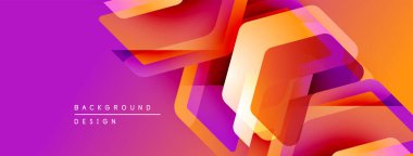 Soyut canlı katmanlar dinamik görsel efekt yaratır. Mor, turuncu, kırmızı renkler kusursuz bir şekilde harmanlanır. Modern tasarım ögesi.