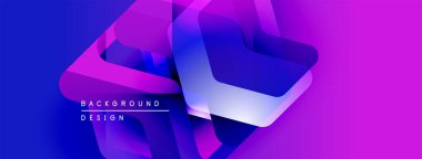 Soyut sıvı şekilleri, canlı mavi, mor gradyanlar. Modern tasarım elementleri dinamik görsel etki yaratır. Metin arkaplan tasarımı okur.