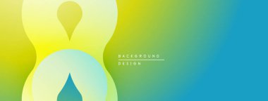 Soyut arkaplan özellikleri bulanık şekiller, değişken renkler. Sarı geçişler yeşile, sonra da maviye. Minimalist tasarım, yumuşak dokular.