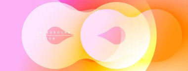 Soyut renkli şekiller çakışıyor. Yumuşak gradyanlar canlı bir görsel etki yaratır. Arkaplan ve sunumlar için uygun modern tasarım.