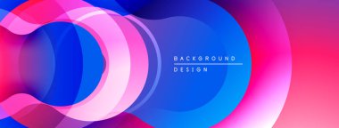 Soyut sıvı şekiller, canlı renklerin karışımı. Dinamik bileşim modern görsel etki yaratır. Yumuşak eğimler hareketi, enerjiyi gösterir.