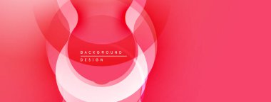 Soyut pembe tasarım katmanlı daireler oluşturarak dinamik görsel efekt yaratır. Çeşitli projeler için modern arkaplan.