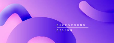Soyut mor gradyanlar akıcı şekiller oluşturur. Minimalist metin arka plan tasarımı okur. Modern, canlı görsel kompozisyon.