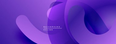 Soyut mor arkaplan. Pürüzsüz şekiller, değişim etkisi yaratır. Dijital projeler için modern tasarım.