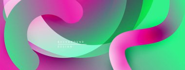 Soyut sıvı şekilleri canlı pembeler, yeşiller, morlar harmanlıyor. Modern tasarım hareketi, enerjiyi, yumuşak eğilimleri çağrıştırıyor. Arkaplan metni arkaplan tasarımı okur.