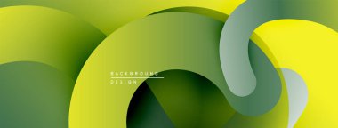 Soyut sıvı şekilleri, gradyanlar. Yumuşak sarı, yeşil renkler modern tasarım yaratır. Minimalist kompozisyon, pürüzsüz geçişler görünür.
