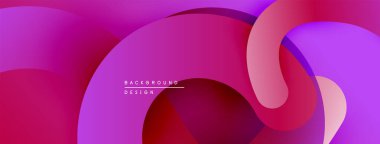 Soyut sıvı şekilleri, canlı mor renkler, pürüzsüz eğimler. Arkaplan ve sunumlar için modern tasarım ögesi.