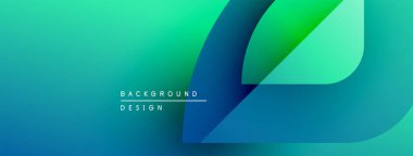 Soyut eğim arkaplanı. Mavi, yeşil renkler düzgün bir şekilde harmanlanır. Modern tasarım elementleri dinamik görsel efekt yaratır. Minimalist stil.