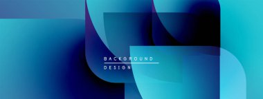 Soyut mavi gradyanlar çakışıyor, modern arkaplan tasarımı yaratıyor. Metin arka plan tasarımı okur. Yumuşak geçişler, canlı renkler sunar.