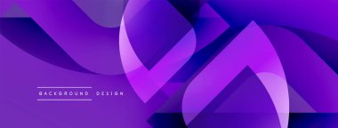 Soyut mor tasarım akışkan şekiller, gradyanlar içerir. Metin elemanları ile modern arkaplan, basit kompozisyon.