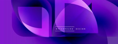 Soyut mor katmanlar dinamik akış şekilleri yaratır. Gradyan gölgeler, arka planlar için uygun modern görsel cazibe sunar.