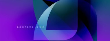 Soyut sıvı şekilleri üst üste binerek canlı mor gradyan oluşturur. Modern tasarım dinamik hareket ve pürüzsüz geçişler öneriyor.