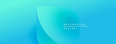 Soyut eğim arkaplanı. Mavi renkler düzgün bir şekilde karışır ve yumuşak görsel efekt yaratır. Metin elementli minimalist tasarım.