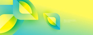 Soyut akışkan şekiller, canlı gradyanlar. Sarılar, yeşiller dinamik görsel efekt yaratır. Arka planlar için modern tasarım ögesi.