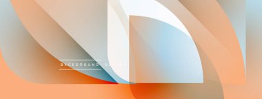 Soyut geometrik şekiller, yumuşak renk eğimleri. Modern tasarım elementleri dinamik görsel doku oluşturur. Dijital projeler için uygun arkaplan.