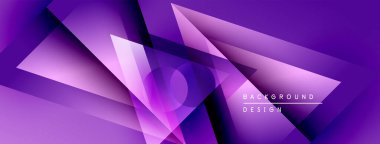 Soyut mor tasarım. Geometrik şekiller, dinamik görsel efekt oluşturur. Renkler derinlik ve doku ekler. Modern arkaplan.