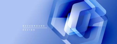 Soyut mavi altıgen katmanları dinamik görsel efekt yaratır. Arkaplan derinlik katıyor, modern his katıyor. Basit tasarım ögeleri.