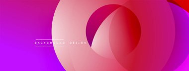 Soyut, enerjik katmanlar akıcı bir değişim etkisi yaratır. Pembe, mor renkler kompozisyona hakim. Modern tasarım ögesi.