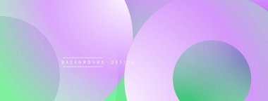 Soyut arkaplan özellikleri üst üste biniyor. Renkler yeşilden maviye karışır. Metin elemanları mevcut olan minimalist tasarım.