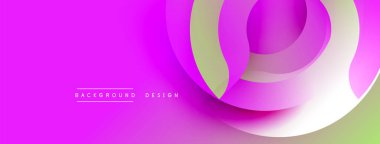 Soyut, enerjik bir arkaplan. Üst üste binen katmanlar dinamik akış yaratır. Pembe, mor, beyaz renkler kompozisyona hakim. Modern tasarım ögesi.