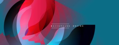 Soyut akışkan şekiller, canlı renkler. Dinamik bileşim modern görsel etki yaratır. Arkaplan tasarımı ögesi.