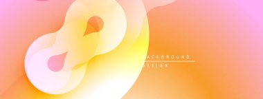 Soyut akışkan şekiller, yumuşak eğimler. Şeftali, pembe, sarı renkler modern arkaplan tasarımı yaratır. Minimalist estetik, pürüzsüz geçişler.