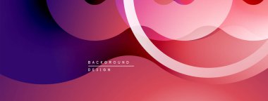 Soyut arkaplan özellikleri akan şekiller, gradyanlar. Pembe, mor renkler tasarıma hakim, modern estetik yaratıyor. Yumuşak kıvrımlar hareketi gösterir.