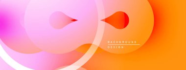 Soyut gradyan şekiller, pembeler, portakallar pürüzsüz bir görsel akış yaratır. Özgeçmiş ve sunumlar için minimalist tasarım.