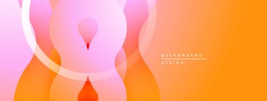 Soyut çiçek tasarımı. Yumuşak pembeler, portakallar karışır. Yumuşak kıvrımlar organik şekiller yaratır, modern estetik. Dijital projeler için uygun arkaplan.